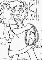 coloriage au pays de candy et son lasso